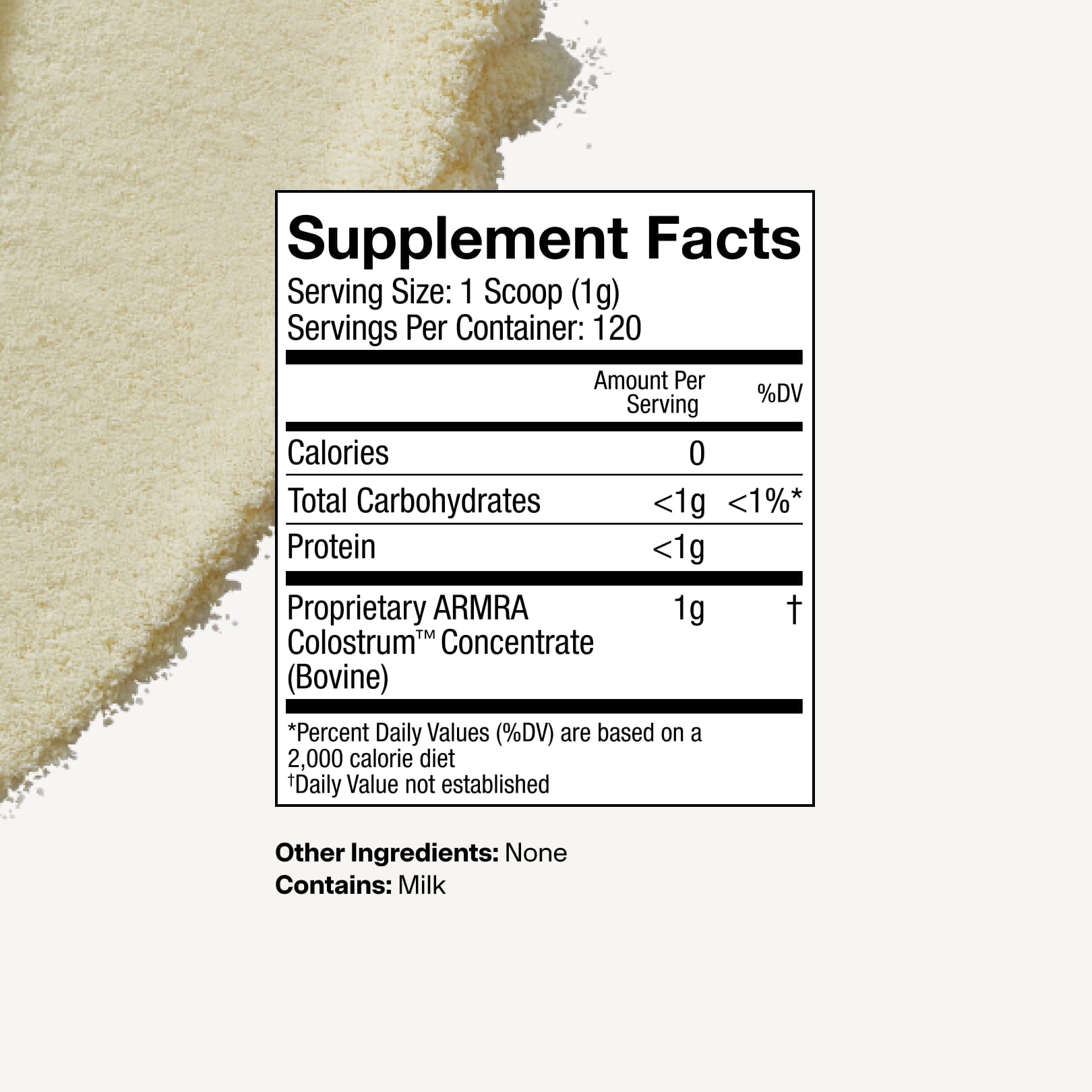 ARMRA Supplement Facts gallery thumbnail